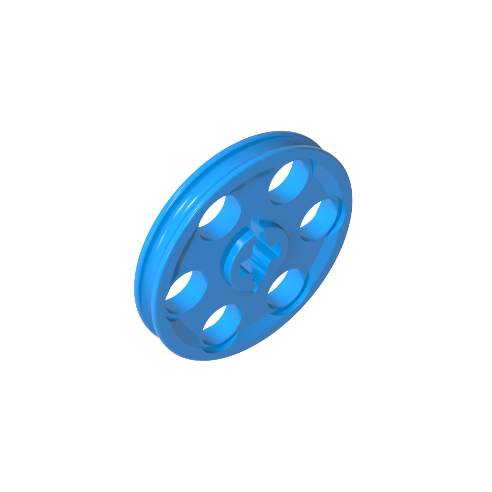 Rueda de correa de cuña Technic [también conocida como polea]-MyGobricksEs