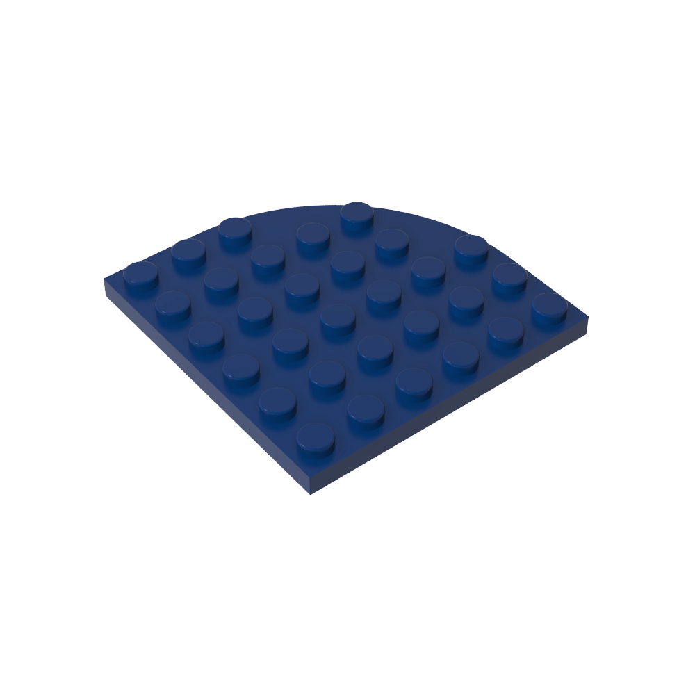 Placa de esquina redonda 6 x 6-MyGobricksEs