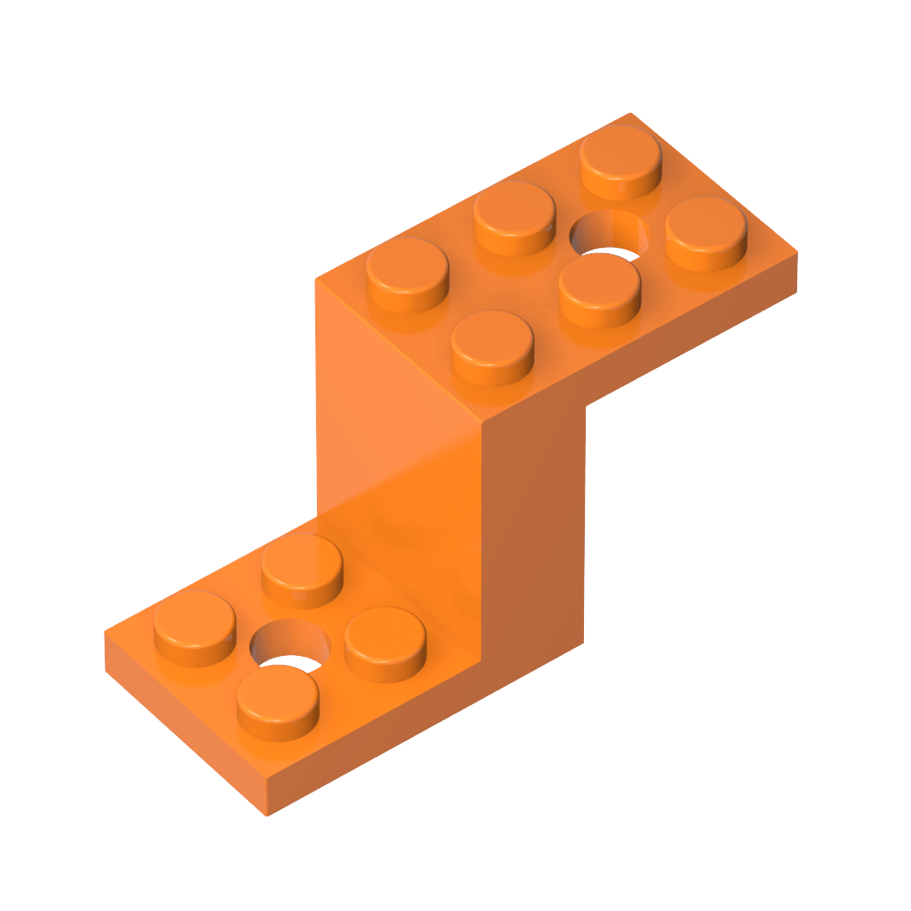 Soporte 5 x 2 x 2 1/3 con soporte de perno interior-MyGobricksEs