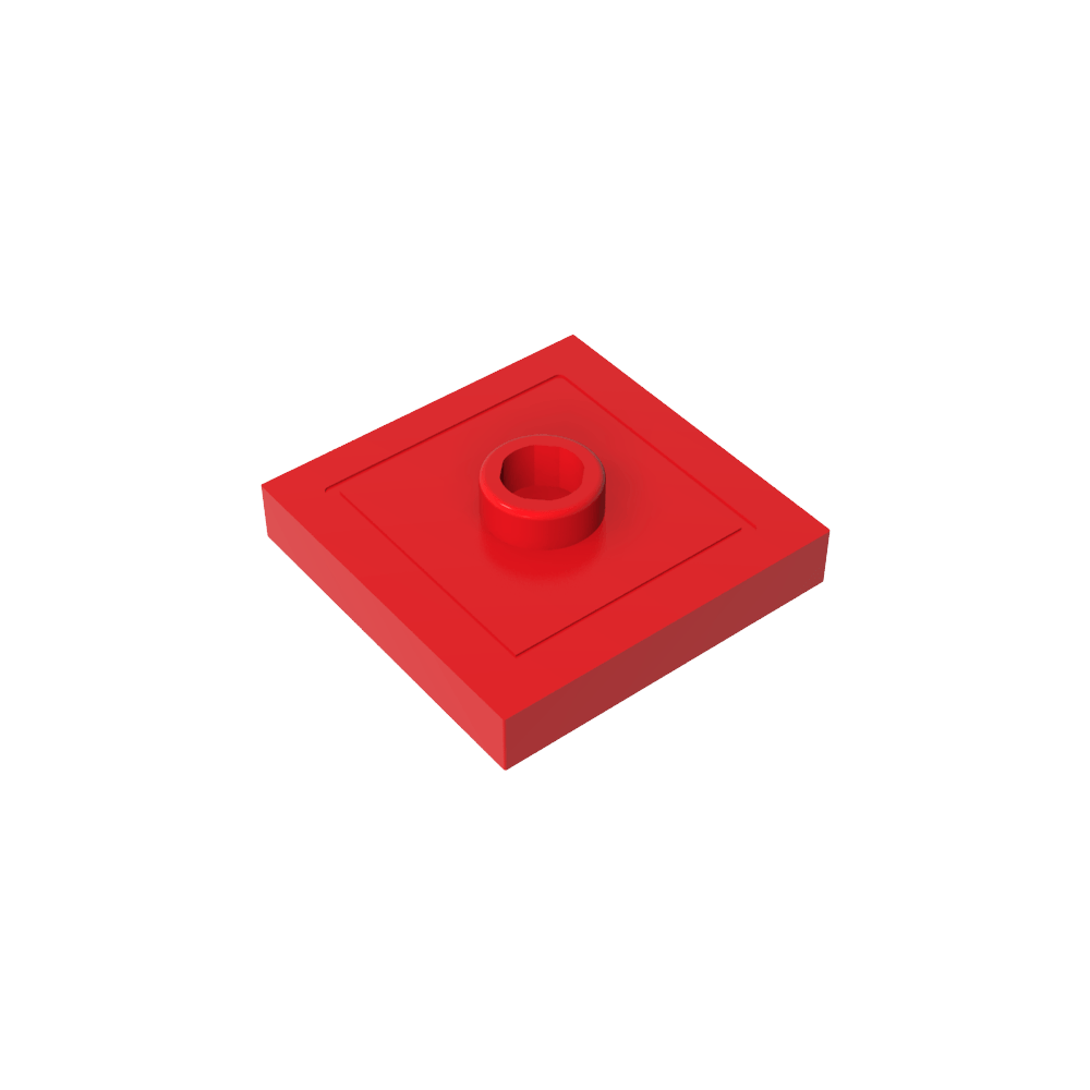 Placa especial 2 x 2 con ranura y perno central (puente)-MyGobricksEs