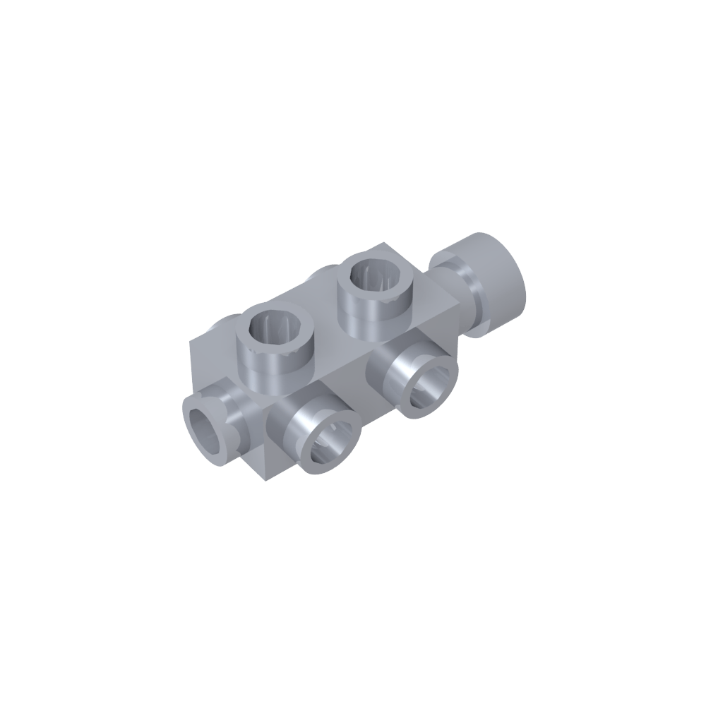 Ladrillo especial 1 x 2 x 2/3 con montantes en los laterales-MyGobricksEs