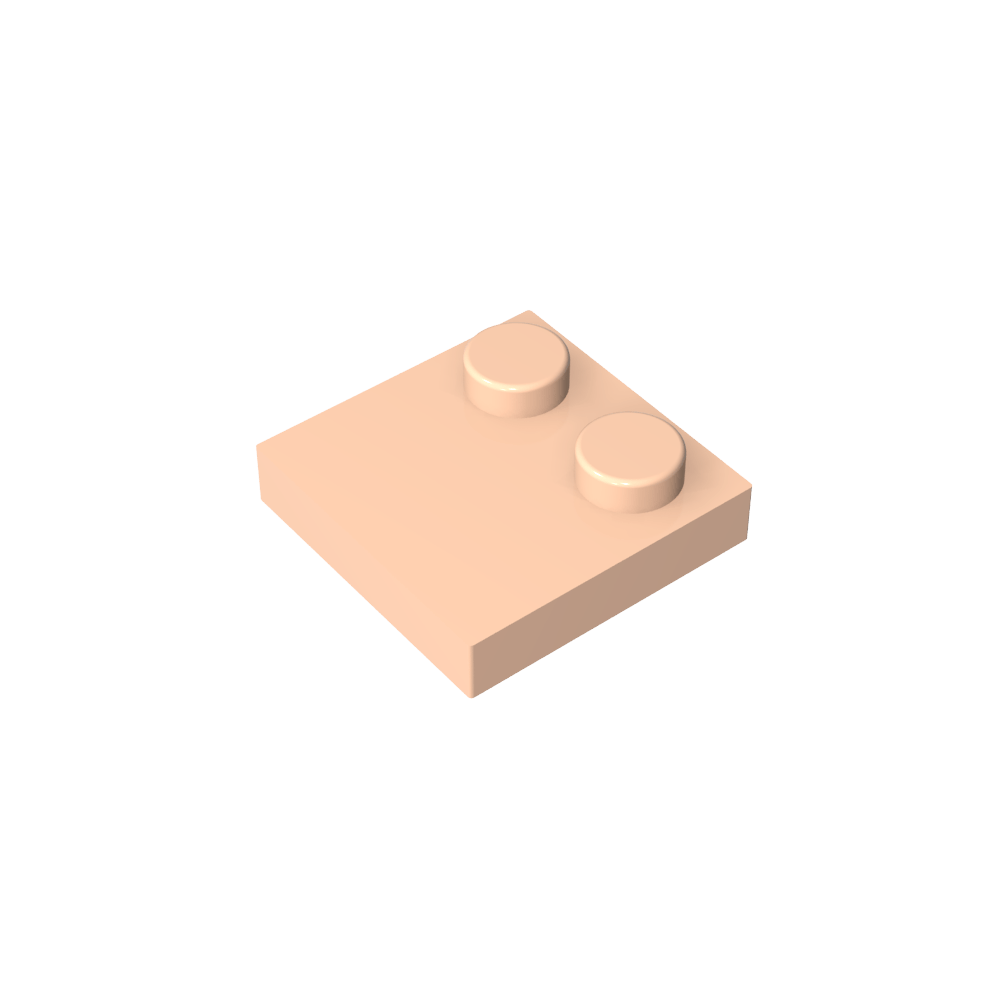 Placa Especial 2 x 2 con Solo 2 tacos-MyGobricksEs