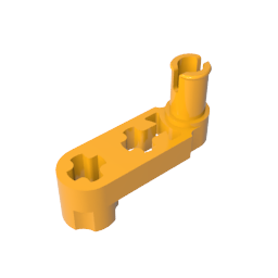 Brazo elevador Technic Beam 3 x 0,5 con buje y pasador/manivela-MyGobricksEs