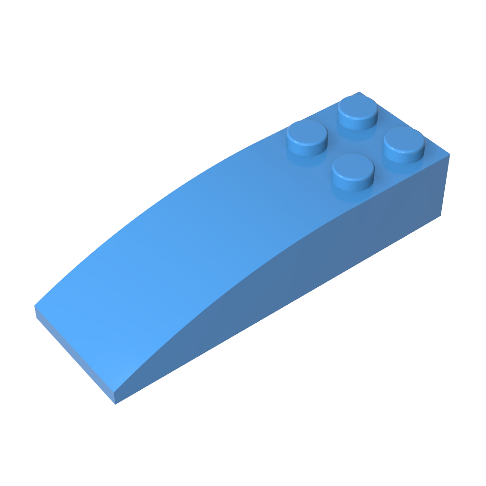 Ladrillo curvo 6 x 2-MyGobricksEs