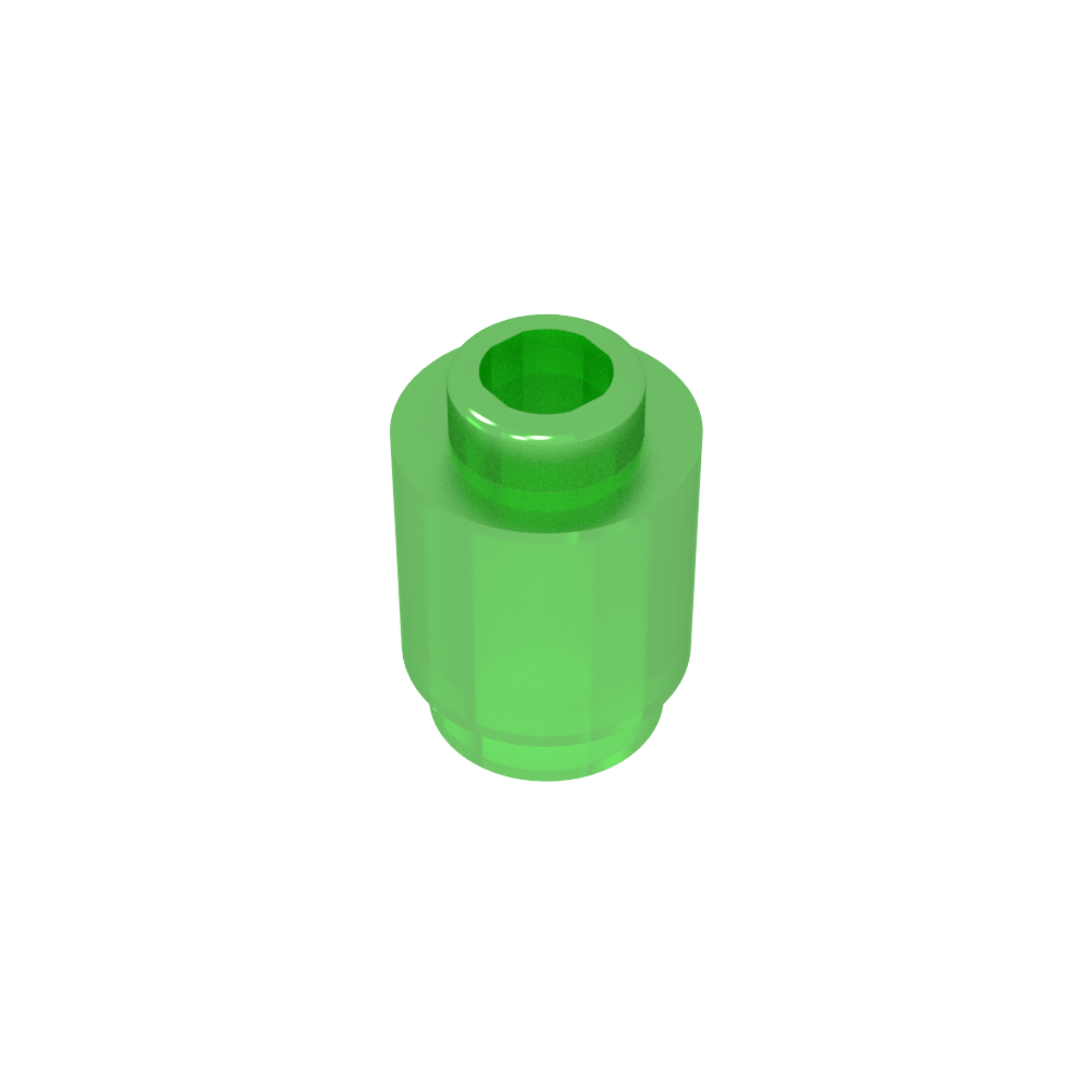 Ladrillo redondo 1 x 1 perno abierto-MyGobricksEs