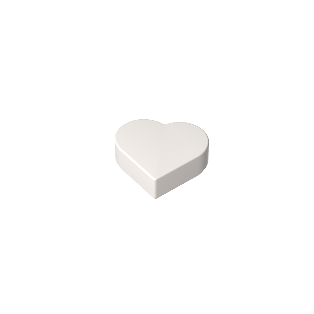 Azulejo 1 x 1 Corazón-MyGobricksEs