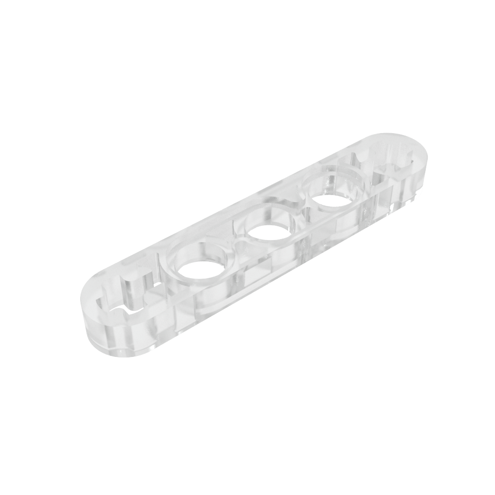 Viga técnica 1 x 5 delgada con orificios para ejes en los extremos-MyGobricksEs