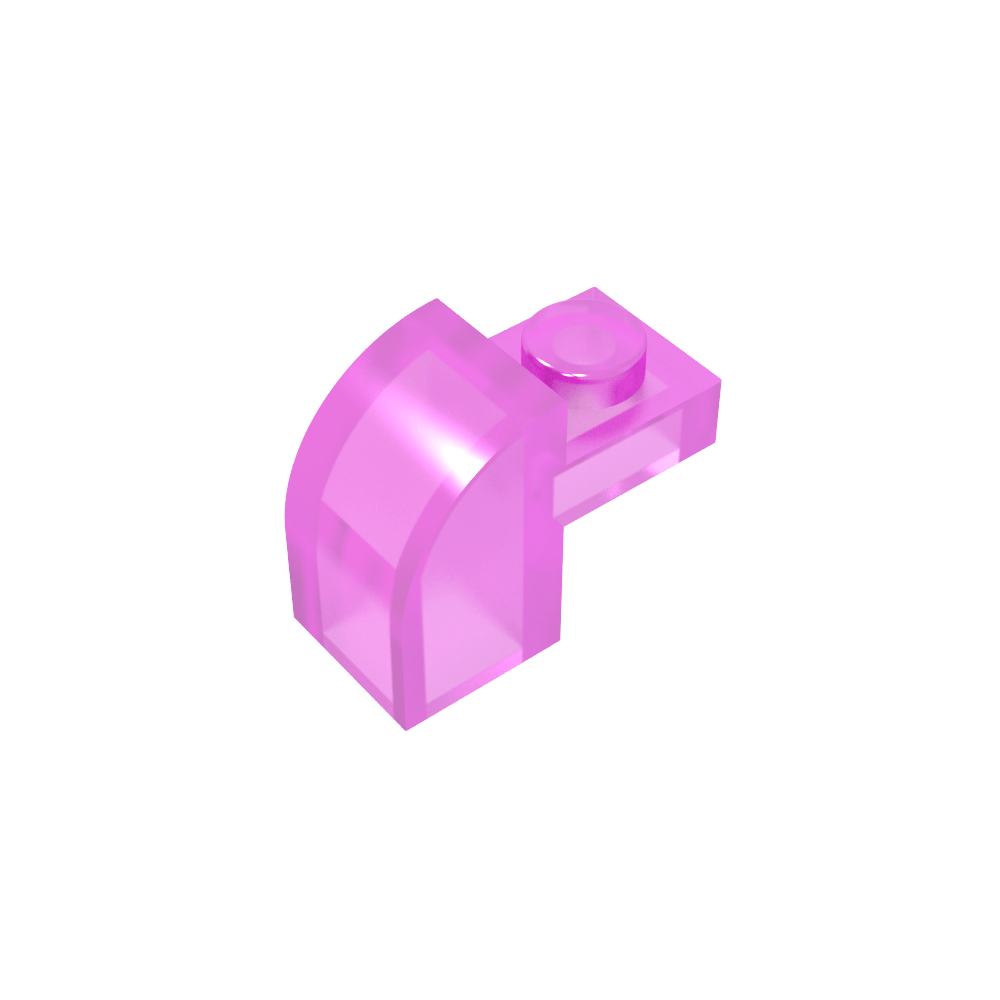 Ladrillo curvo 1 x 2 x 1 1/3 con parte superior curva-MyGobricksEs