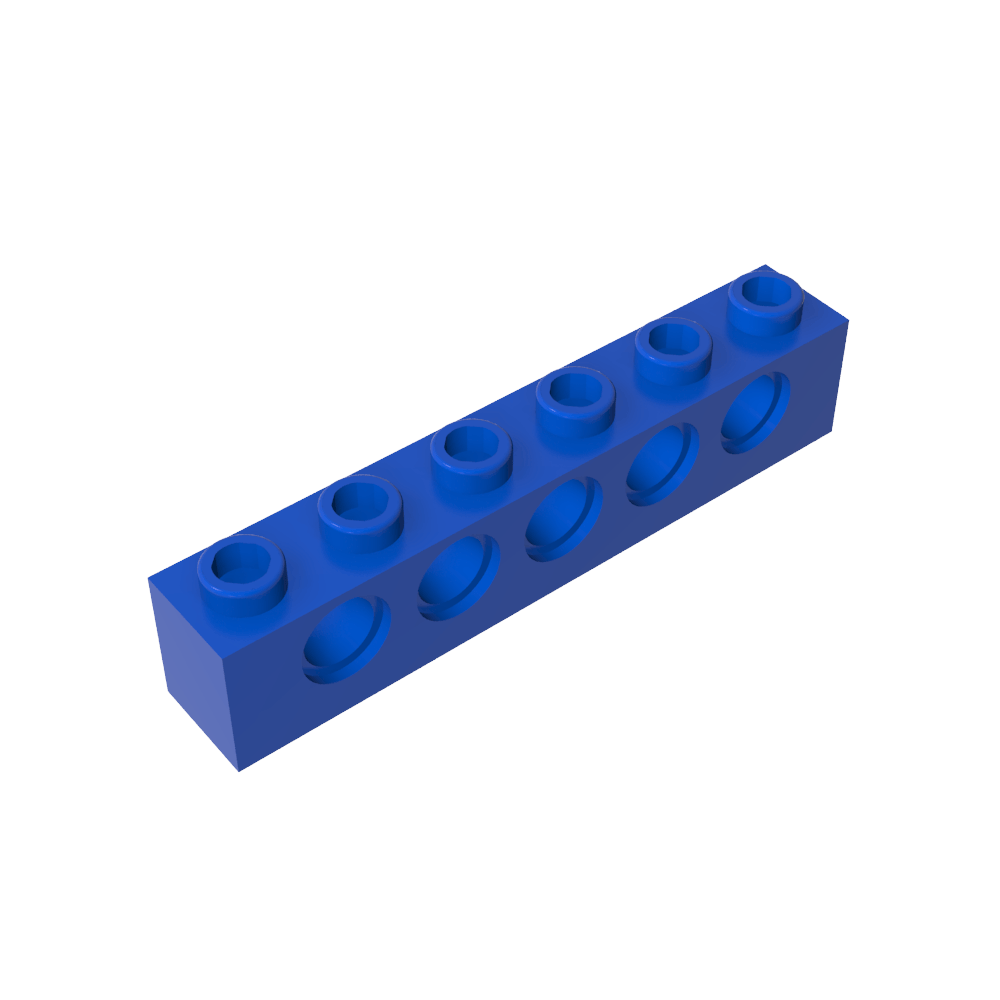Ladrillo técnico 1 x 6 [5 agujeros]-MyGobricksEs