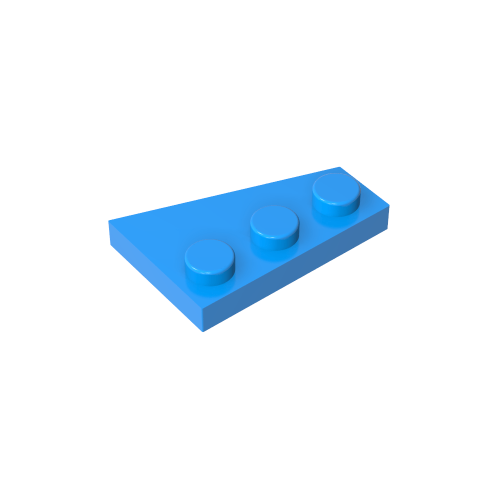 Placa de cuña 3 x 2 izquierda-MyGobricksEs