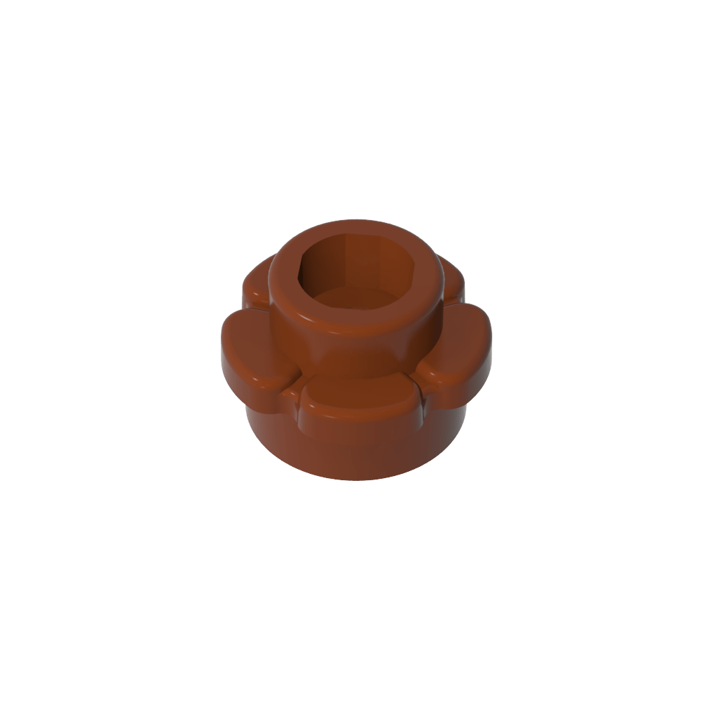 Planta, Flor, Plato Redondo 1 x 1 con 5 Pétalos-MyGobricksEs