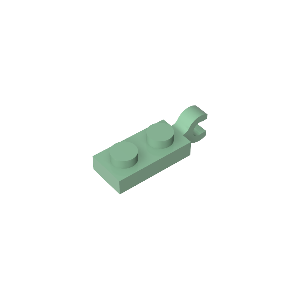 Placa Especial 1 x 2 con Clip Horizontal en el Extremo-MyGobricksEs