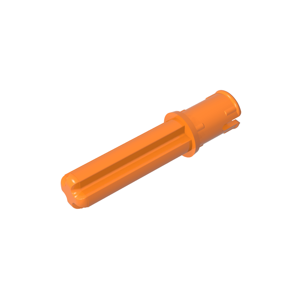 Pasador de eje Technic 3L con crestas de fricción longitudinales y eje 2L-MyGobricksEs