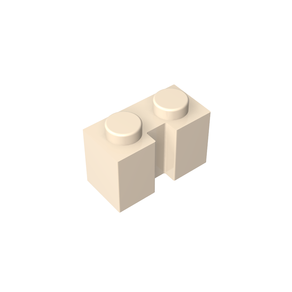 Ladrillo Especial 1 x 2 con Ranura-MyGobricksEs