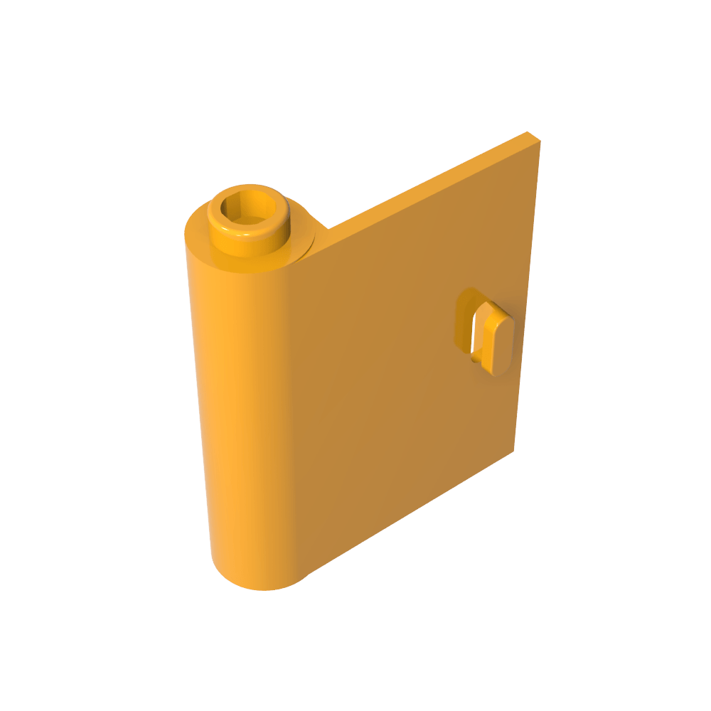 Puerta 1 x 3 x 3 izquierda - Abierta entre la bisagra superior e inferior-MyGobricksEs