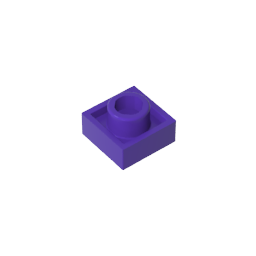 1 x 1 tablero de doble cara-MyGobricksEs