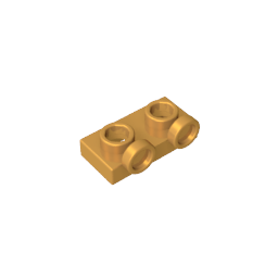 Placa, Modificada 1 x 2 con 2 puntos salientes Invertida-MyGobricksEs