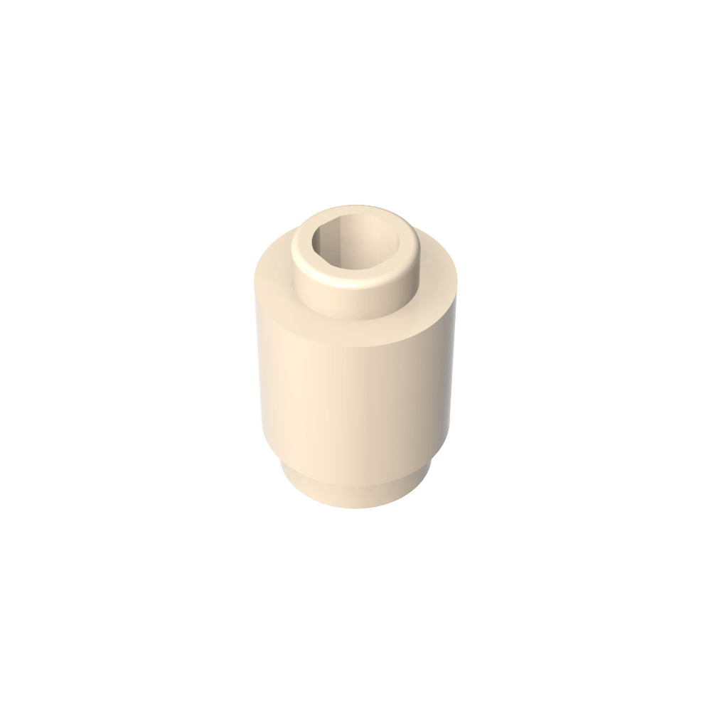 Ladrillo redondo 1 x 1 perno abierto-MyGobricksEs