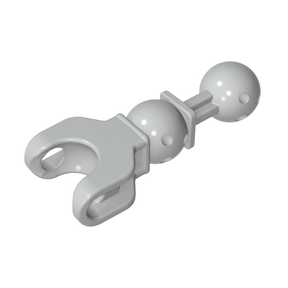 Figura esquelética grande, extremidad, 5L con rótula en el eje y cavidad esférica-MyGobricksEs