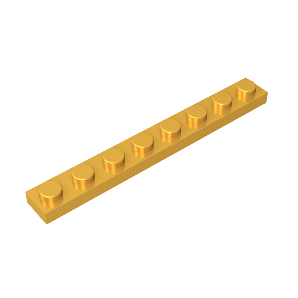 Placa 1 x 8 #3460-MyGobricksEs