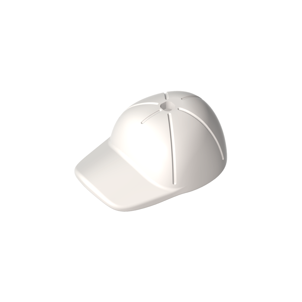 Gorra de figura con visera corta y curva con costuras y agujero en la parte superior-MyGobricksEs