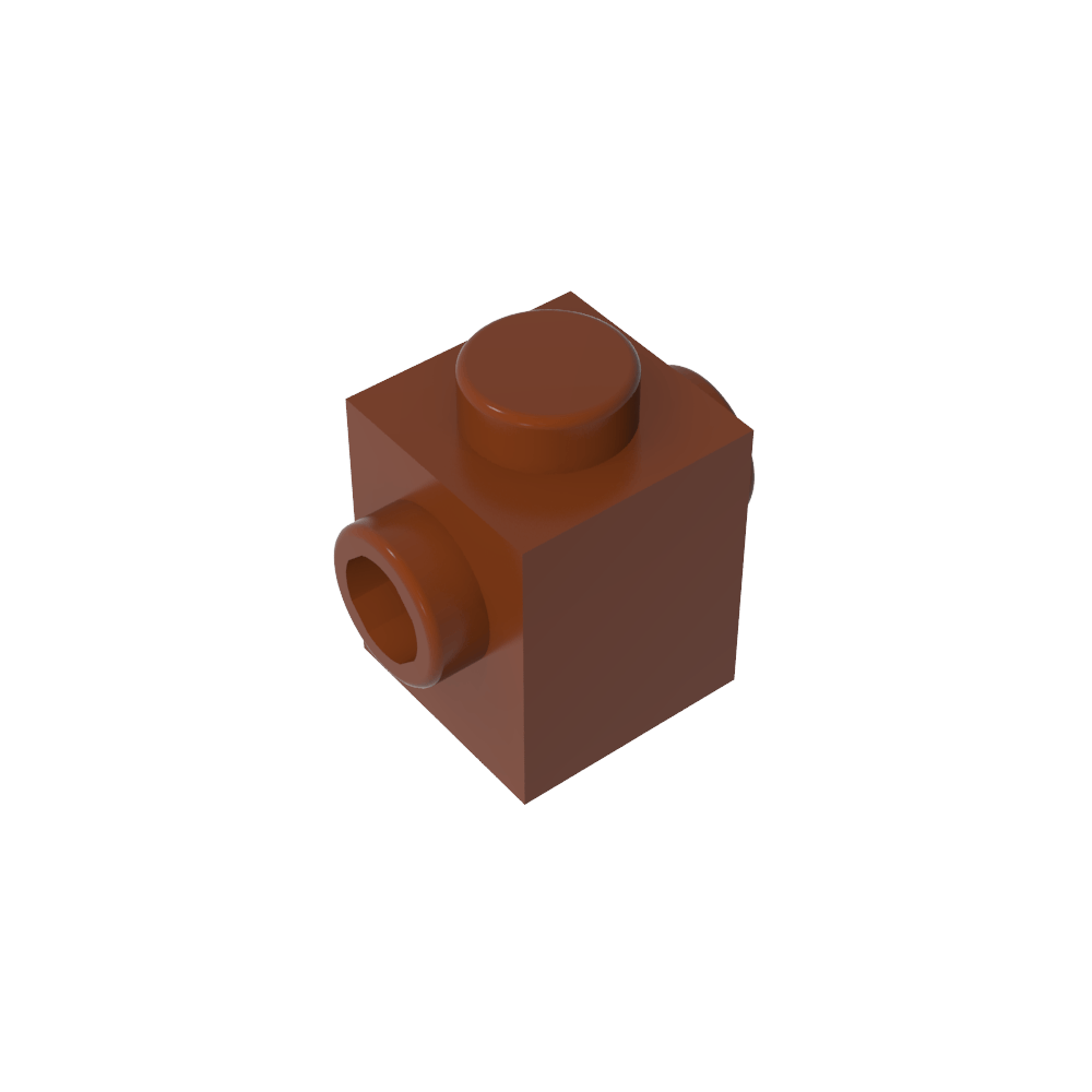 Ladrillo especial 1 x 1 con tacos en 2 lados-MyGobricksEs