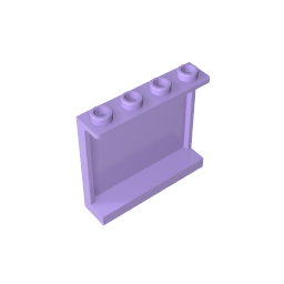 Panel 1 x 4 x 3 [Soportes laterales/Montantes huecos]-MyGobricksEs