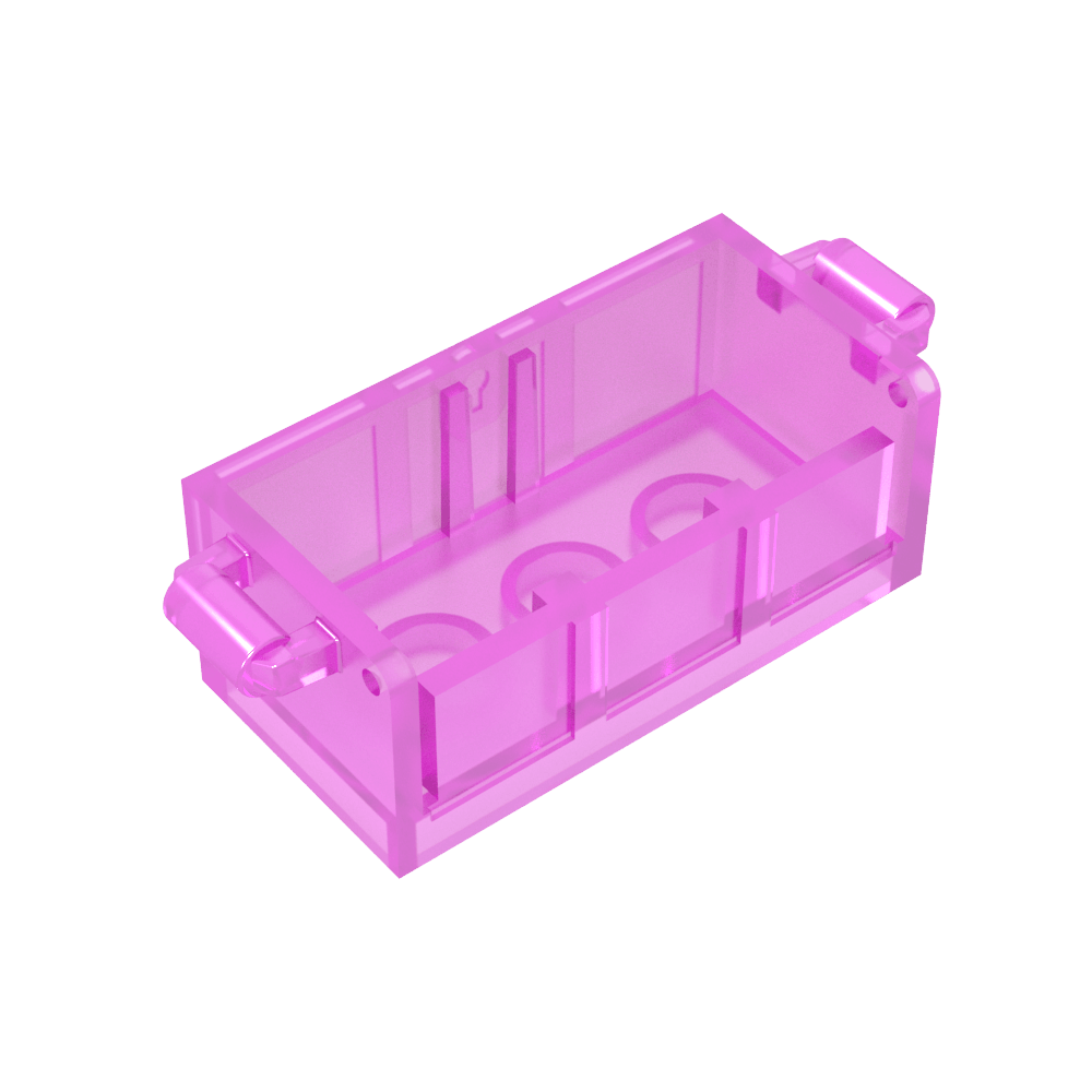Fondo de cofre del tesoro con ranuras traseras-MyGobricksEs