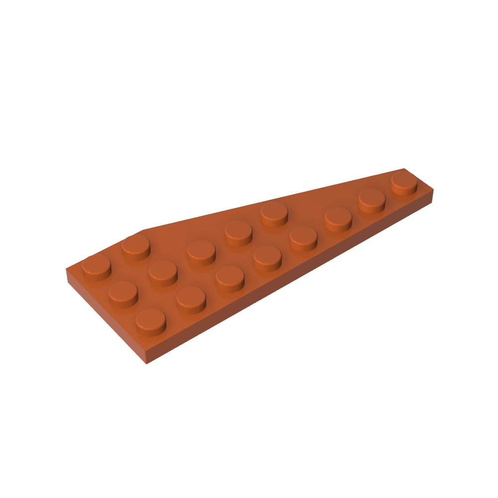 Placa de cuña 8 x 3 izquierda-MyGobricksEs