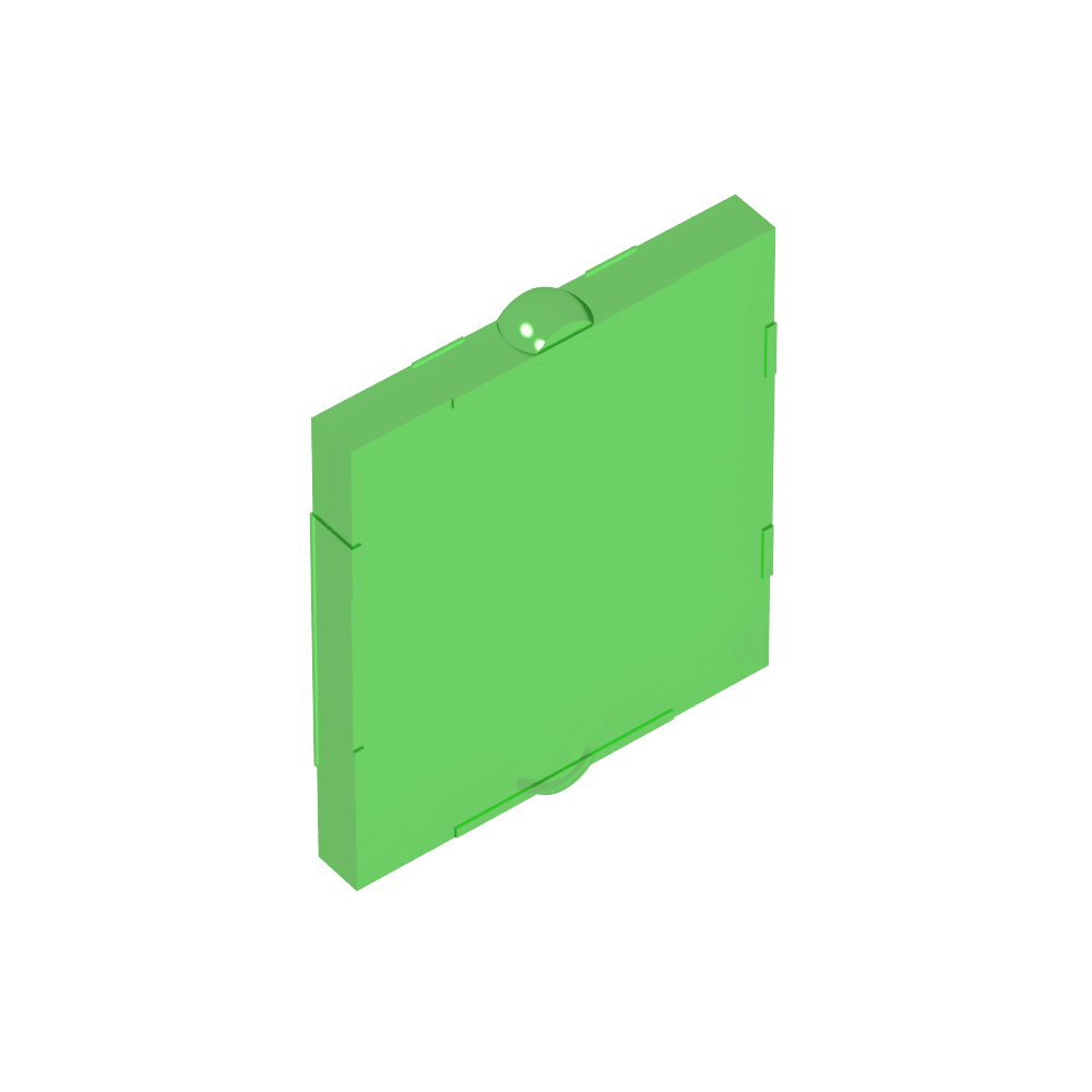 Vidrio para ventana 1 x 2 x 2 plano-MyGobricksEs