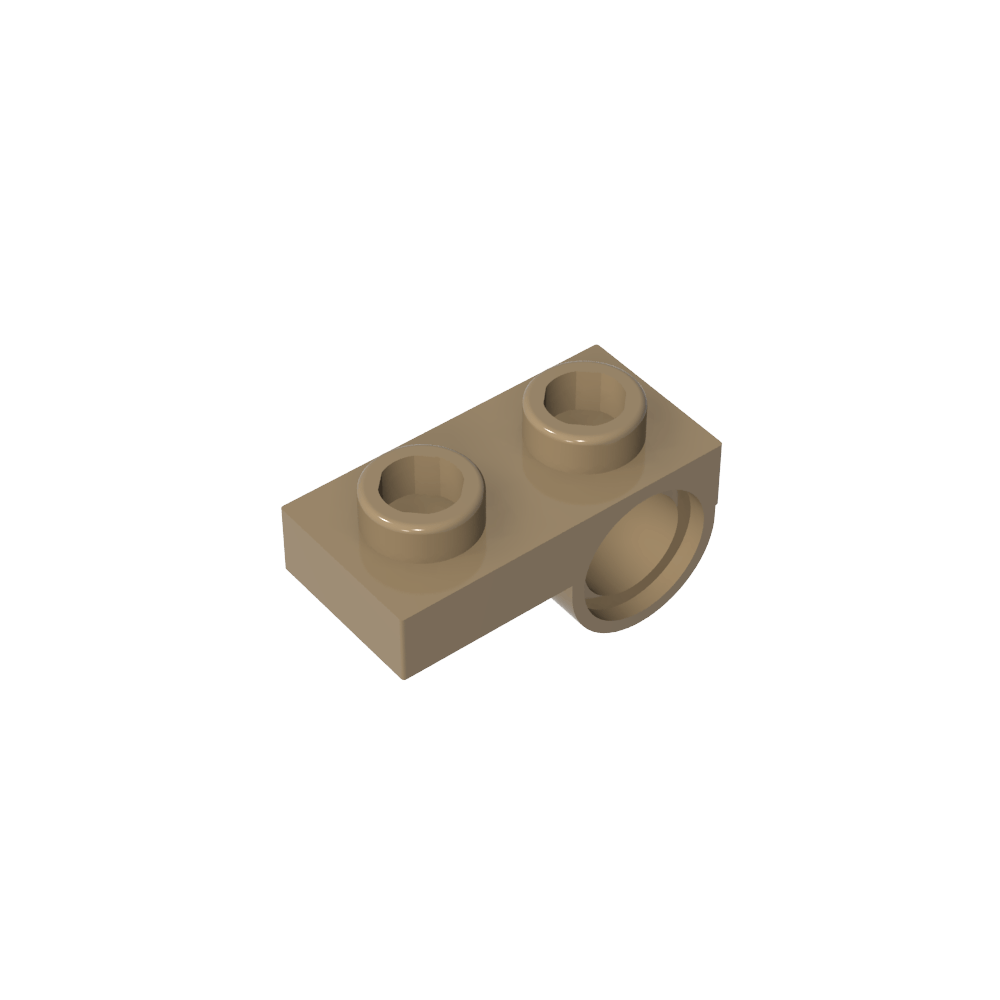 Placa especial 1 x 2 con orificio para pasador-MyGobricksEs