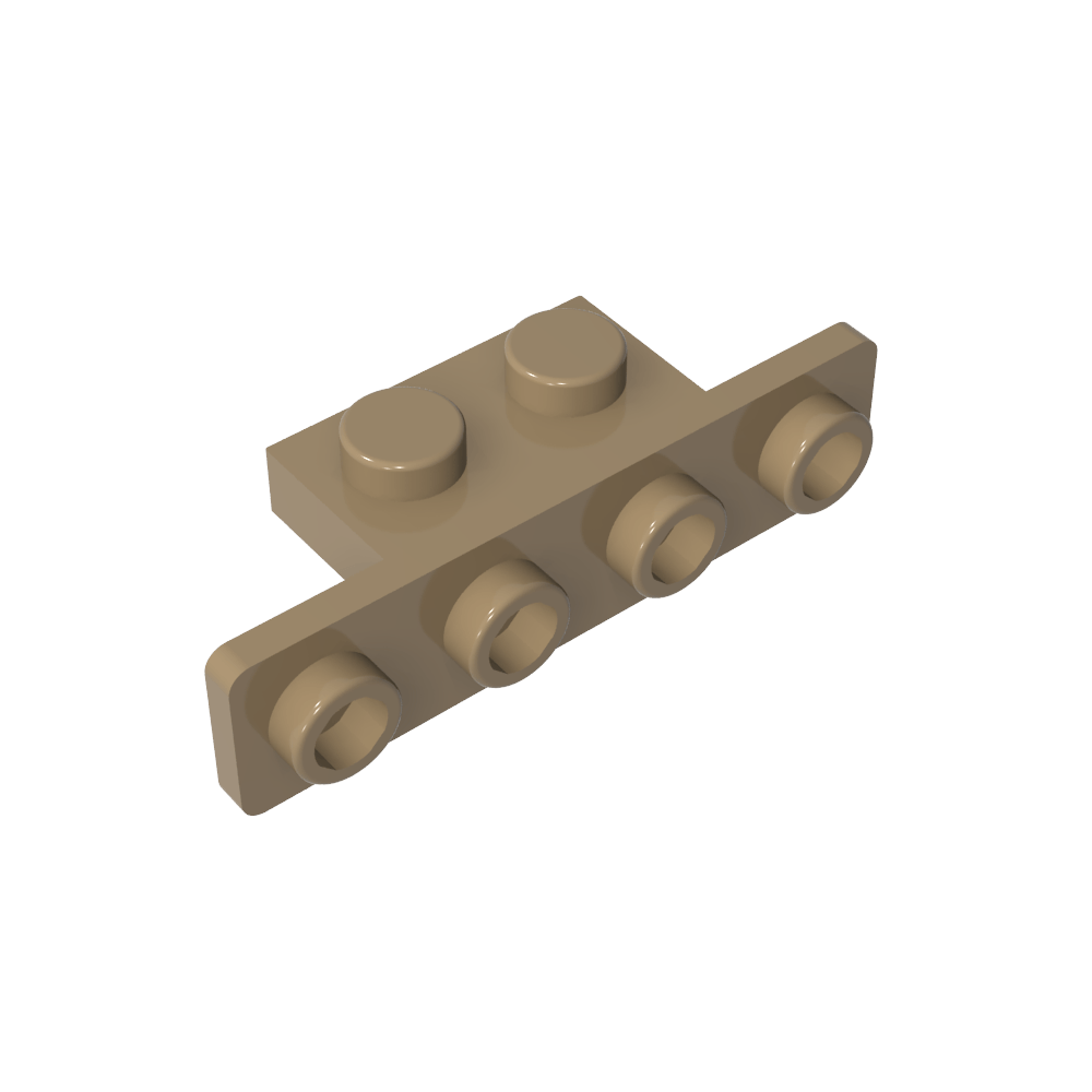 Soporte 1 x 2 - 1 x 4 [Esquinas redondeadas]-MyGobricksEs