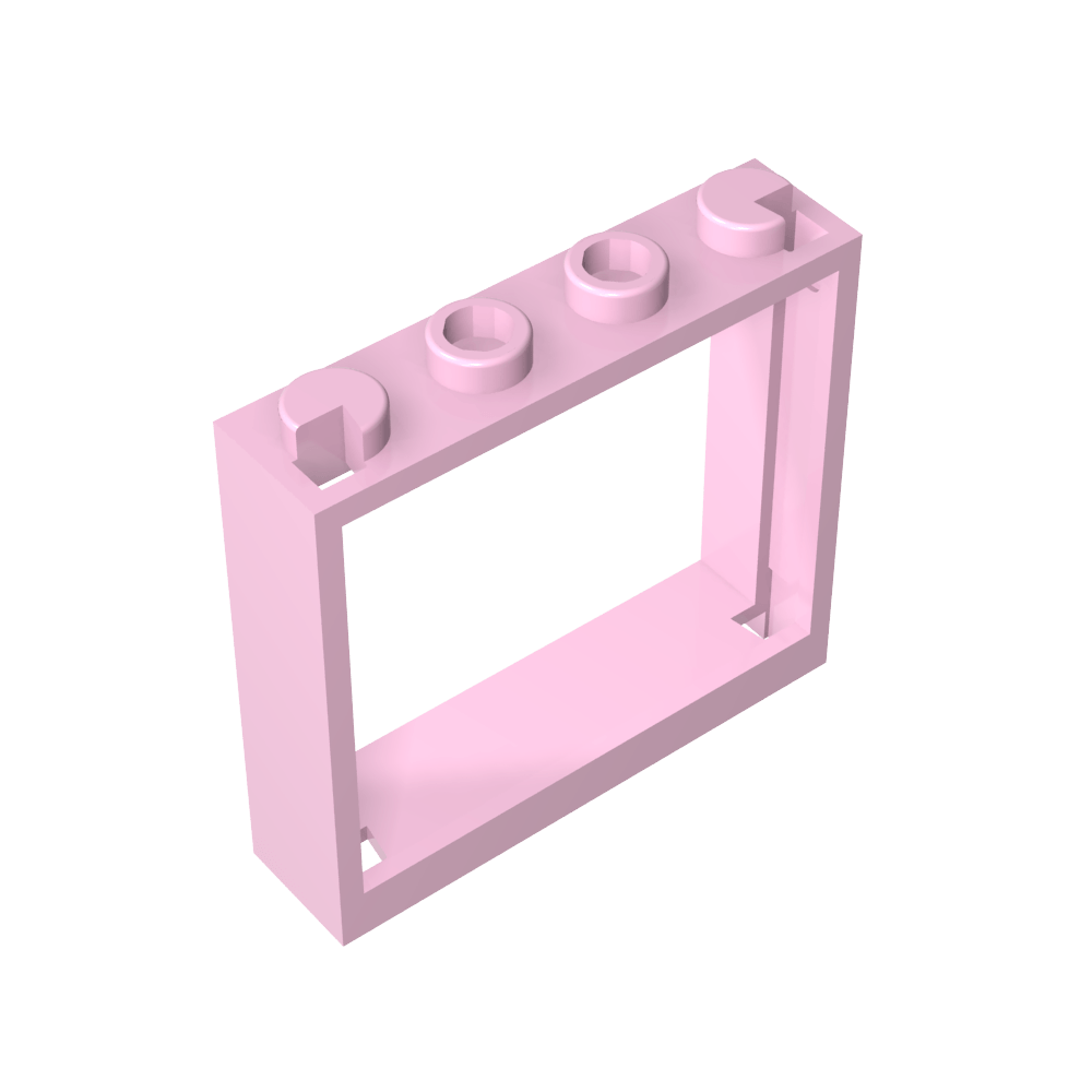 Ventana 1 x 4 x 3 sin pestañas de persiana-MyGobricksEs