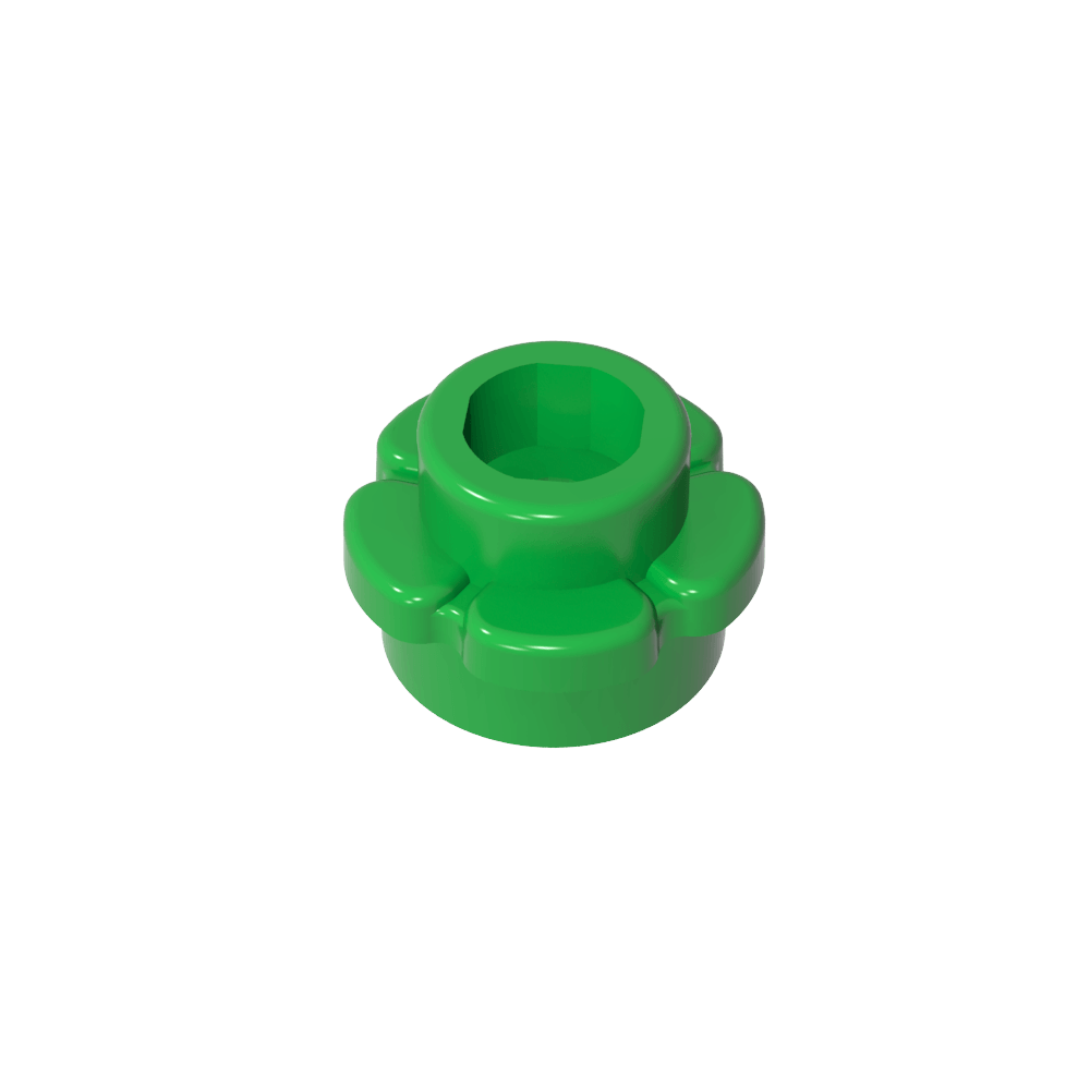 Planta, Flor, Plato Redondo 1 x 1 con 5 Pétalos-MyGobricksEs