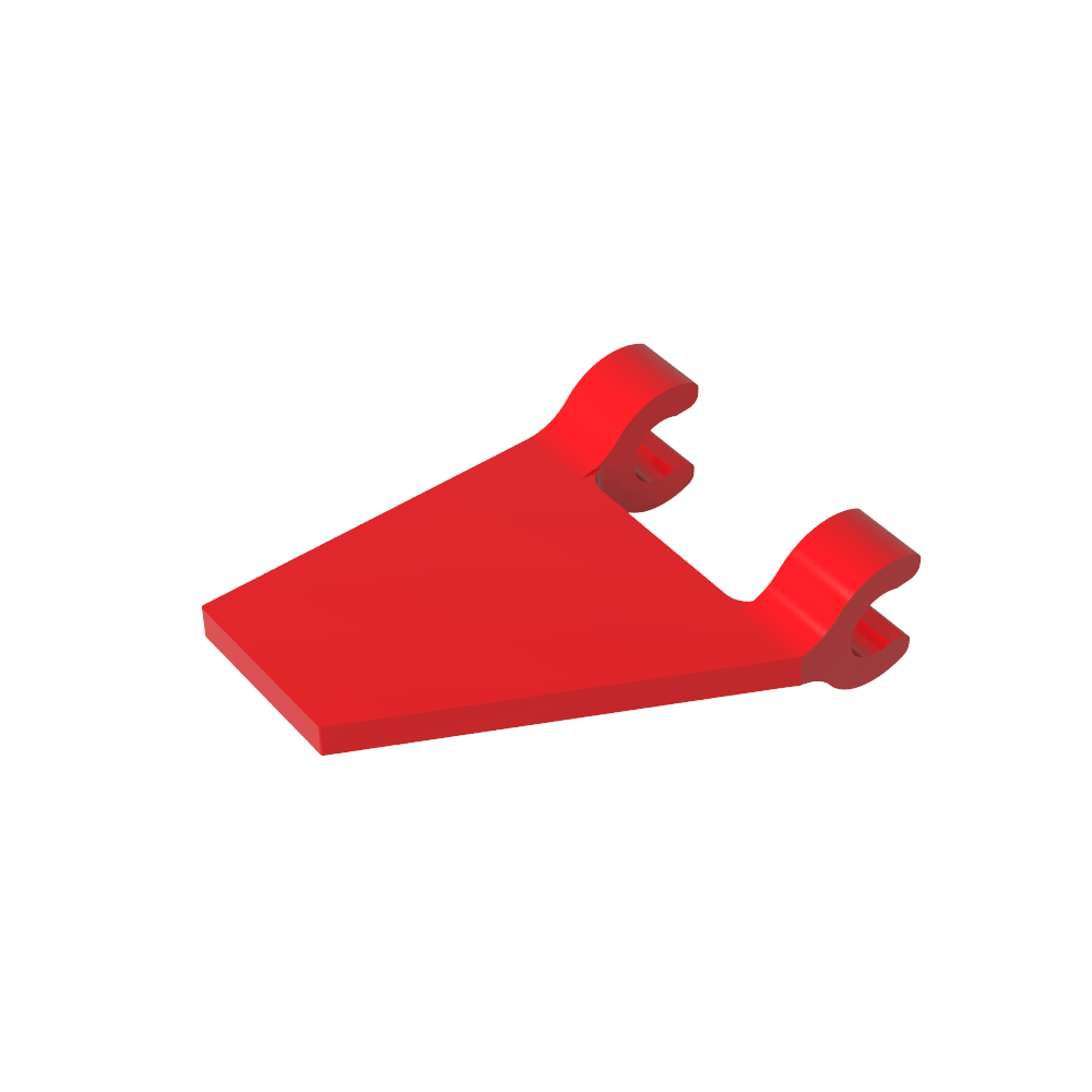 Bandera trapezoidal 2 x 2 con 2 clips [clips en U gruesos]-MyGobricksEs