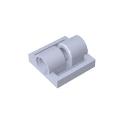 Placa especial 2 x 2 con 2 orificios para pasadores-MyGobricksEs