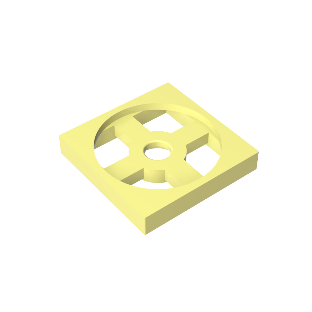 Plato Giratorio 2 x 2 Placa, Base-MyGobricksEs