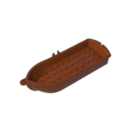 Bote de remos de 14 x 5 x 2 pulgadas con toletes [2 pernos huecos en el interior]-MyGobricksEs