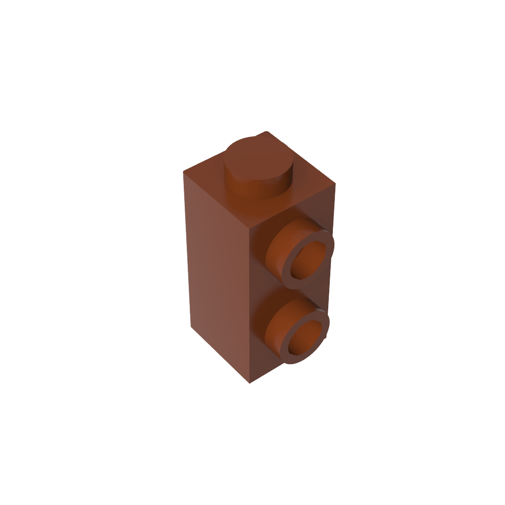 Ladrillo especial 1 x 1 x 1 2/3 con montantes en 1 lado-MyGobricksEs