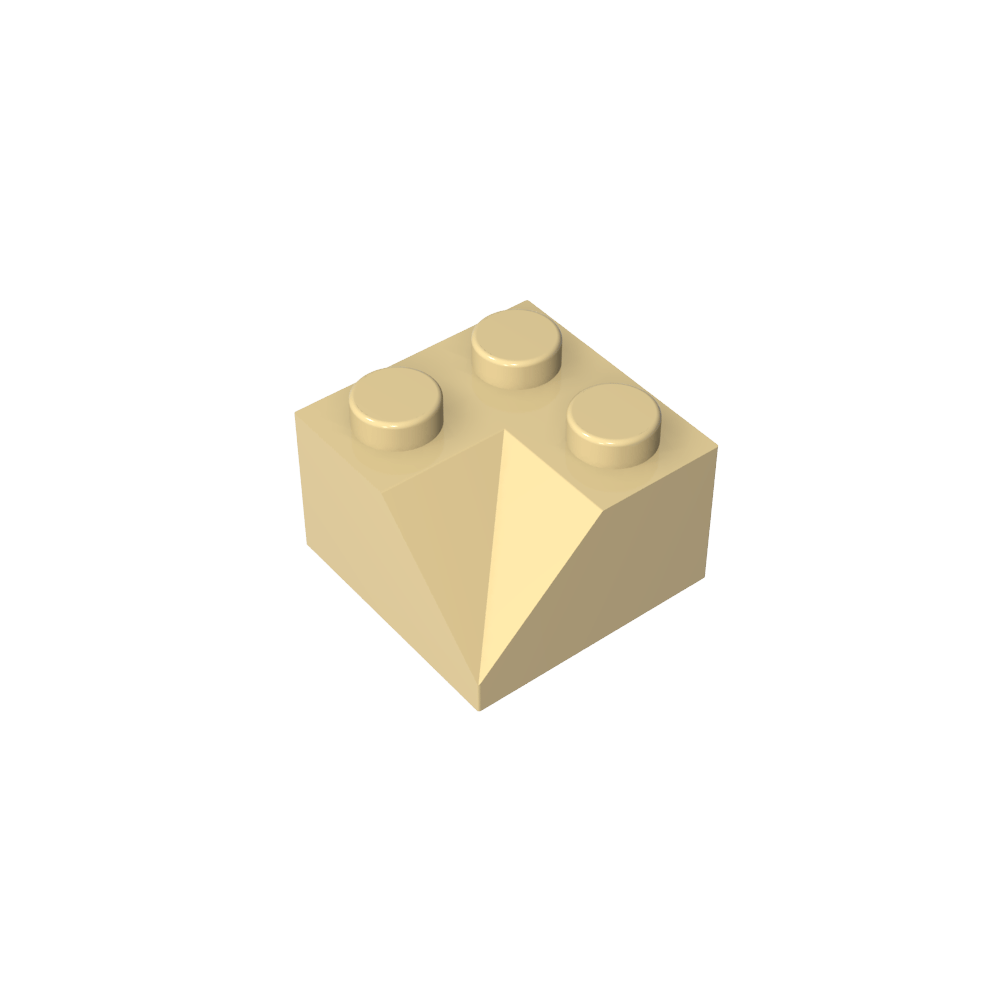 Pendiente 45° 2 x 2 Doble Cóncava-MyGobricksEs