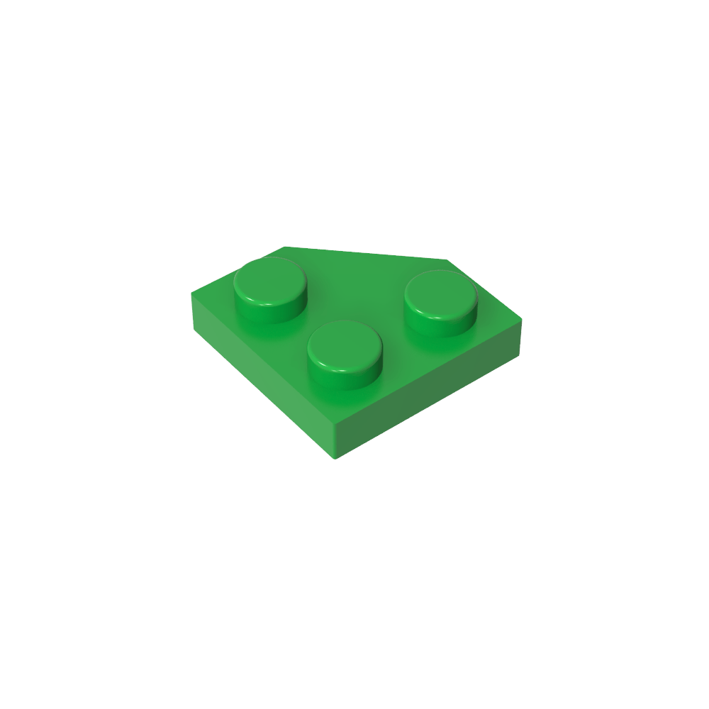 Placa de cuña de 2 x 2 con esquinas cortadas-MyGobricksEs