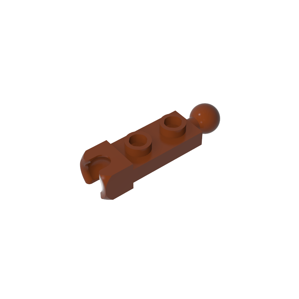 Placa especial 1 x 2 con copa de extremo de 5,9 mm y bola de remolque-MyGobricksEs