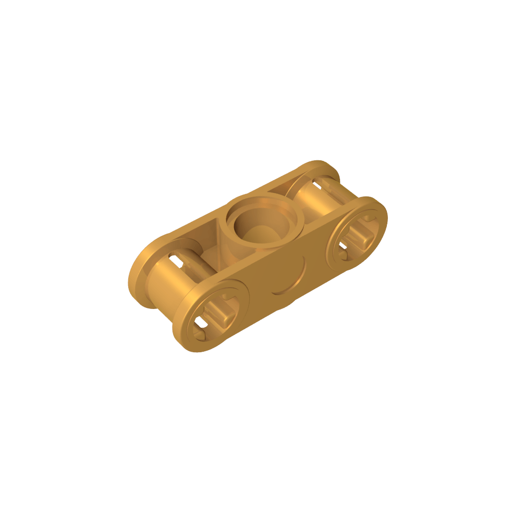 Conector de eje y pasador Technic perpendicular 3L con orificio para pasador central-MyGobricksEs