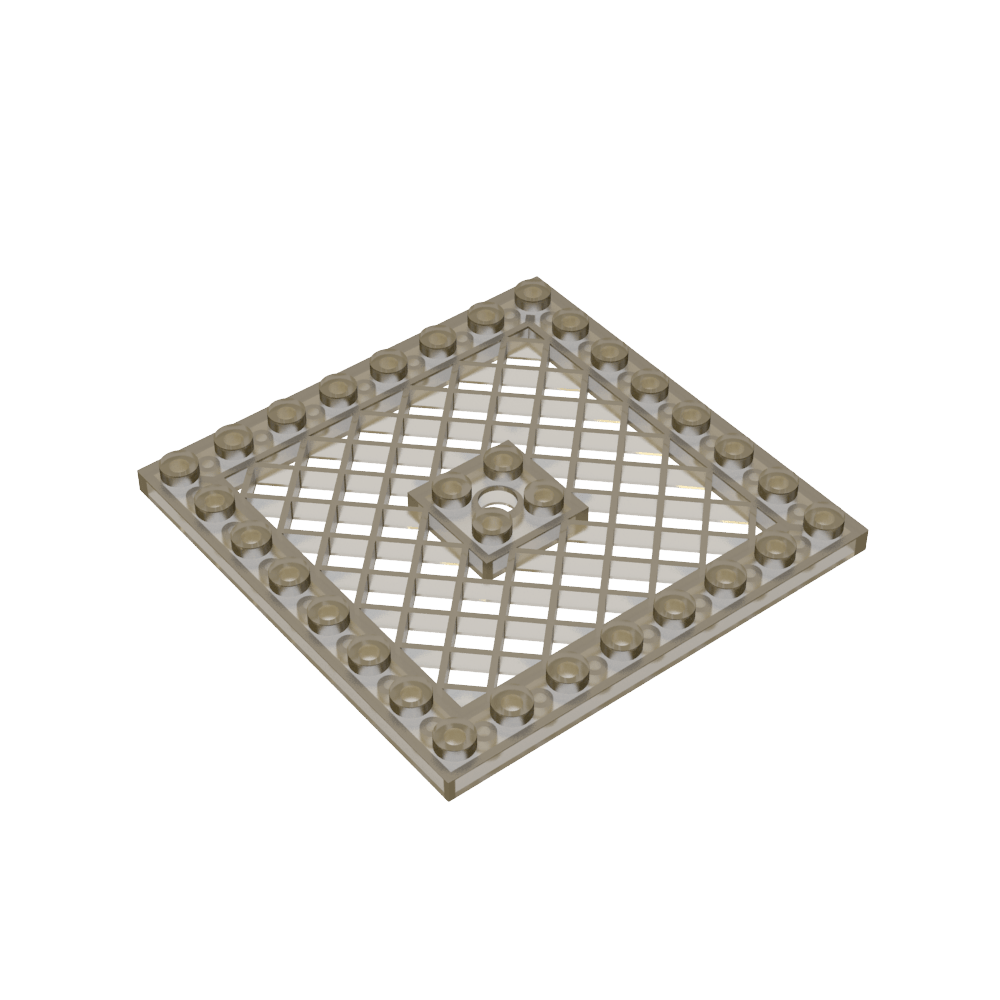 Placa especial 8 x 8 con rejilla [agujero en el centro]-MyGobricksEs