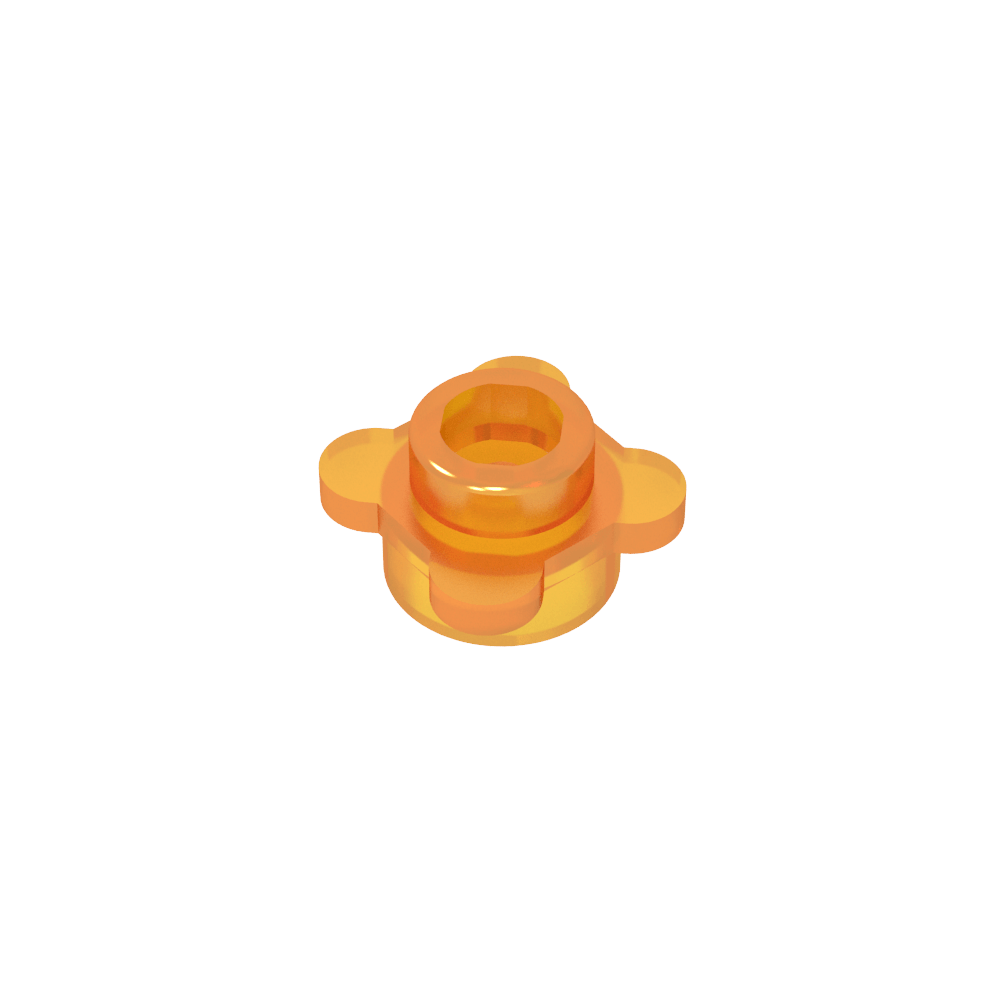 Planta, Flor, Plato Redondo 1 x 1 con 4 Pétalos-MyGobricksEs