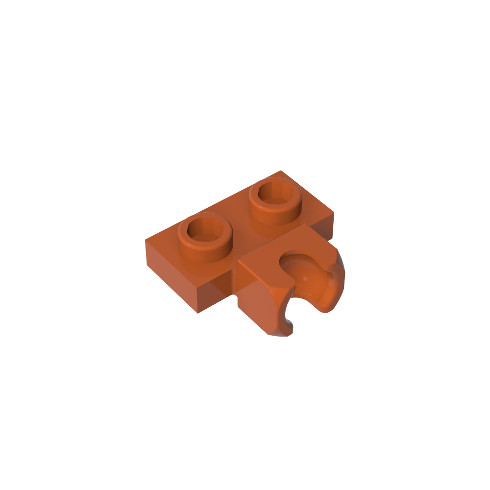 Placa especial 1 x 2 Copa lateral central de 5,9 mm-MyGobricksEs