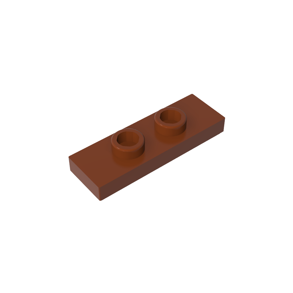 Placa especial 1 x 3 con 2 pernos con ranura y soporte interior para pernos (puente)-MyGobricksEs