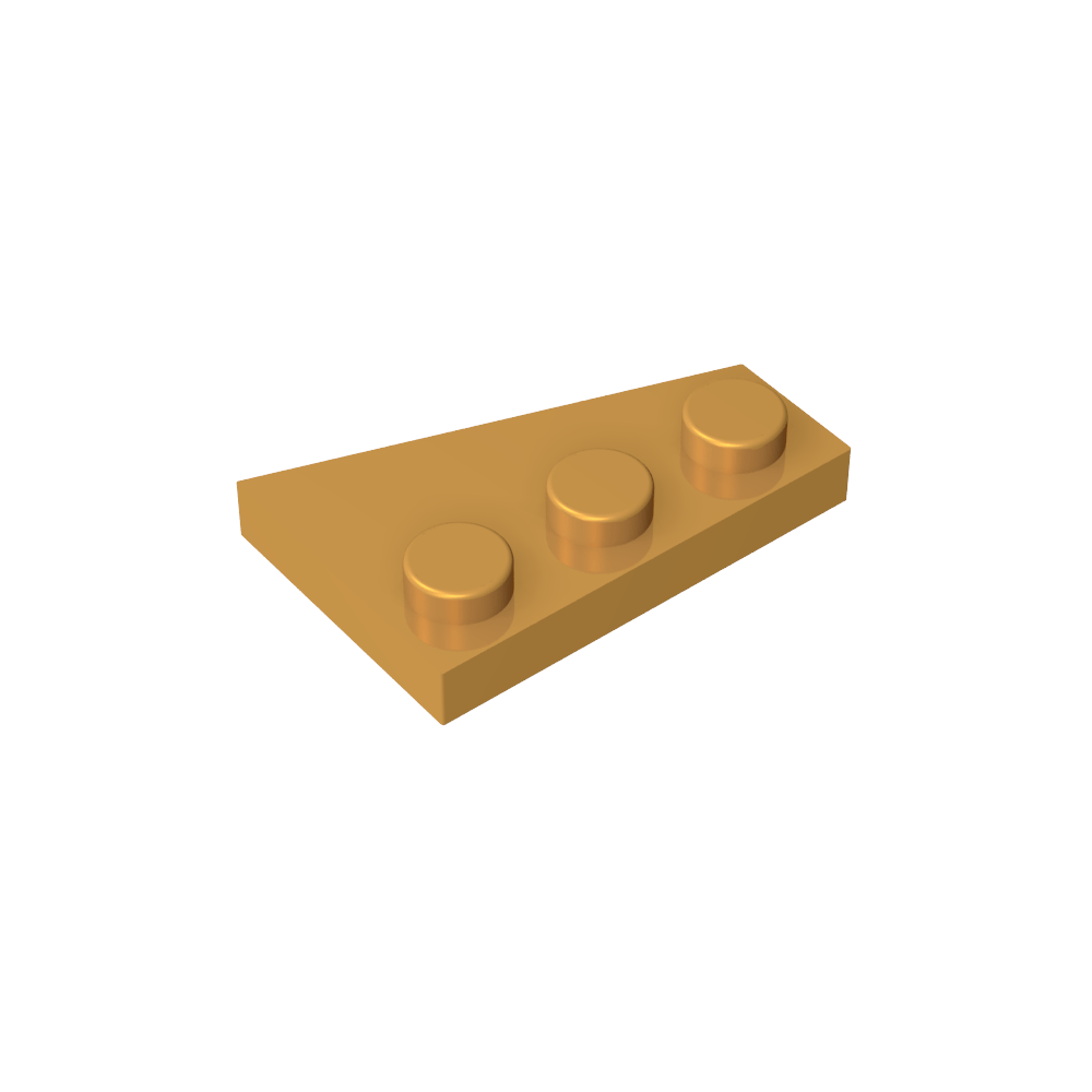 Placa de cuña 3 x 2 izquierda-MyGobricksEs