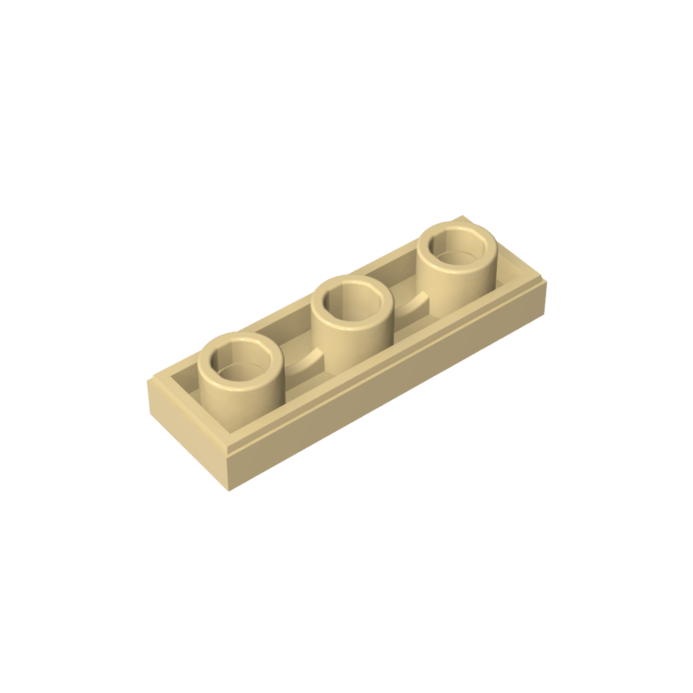 Azulejo especial 1 x 3 invertido con orificio central-MyGobricksEs