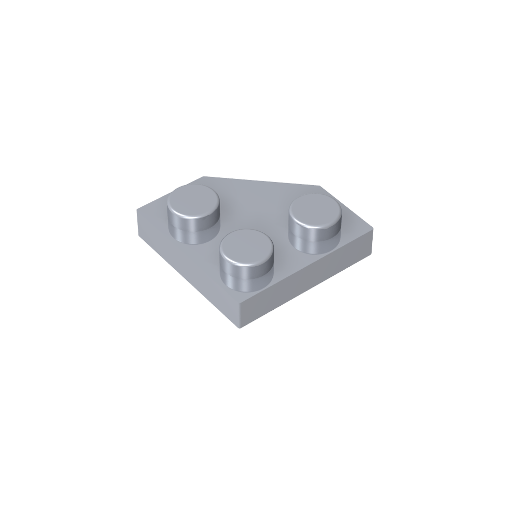 Placa de cuña de 2 x 2 con esquinas cortadas-MyGobricksEs
